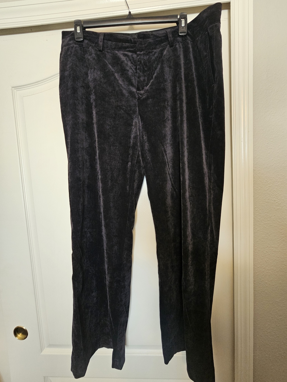 Coldwater CREEK Black Velvet Dress Pants